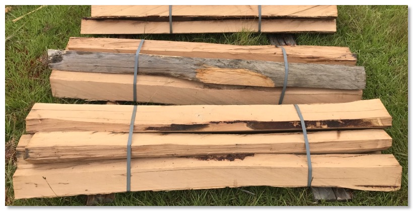 Hardwood split posts